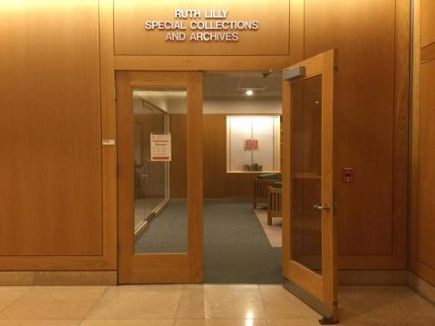 Entrance to Room 0133, Lower Level of the University Library